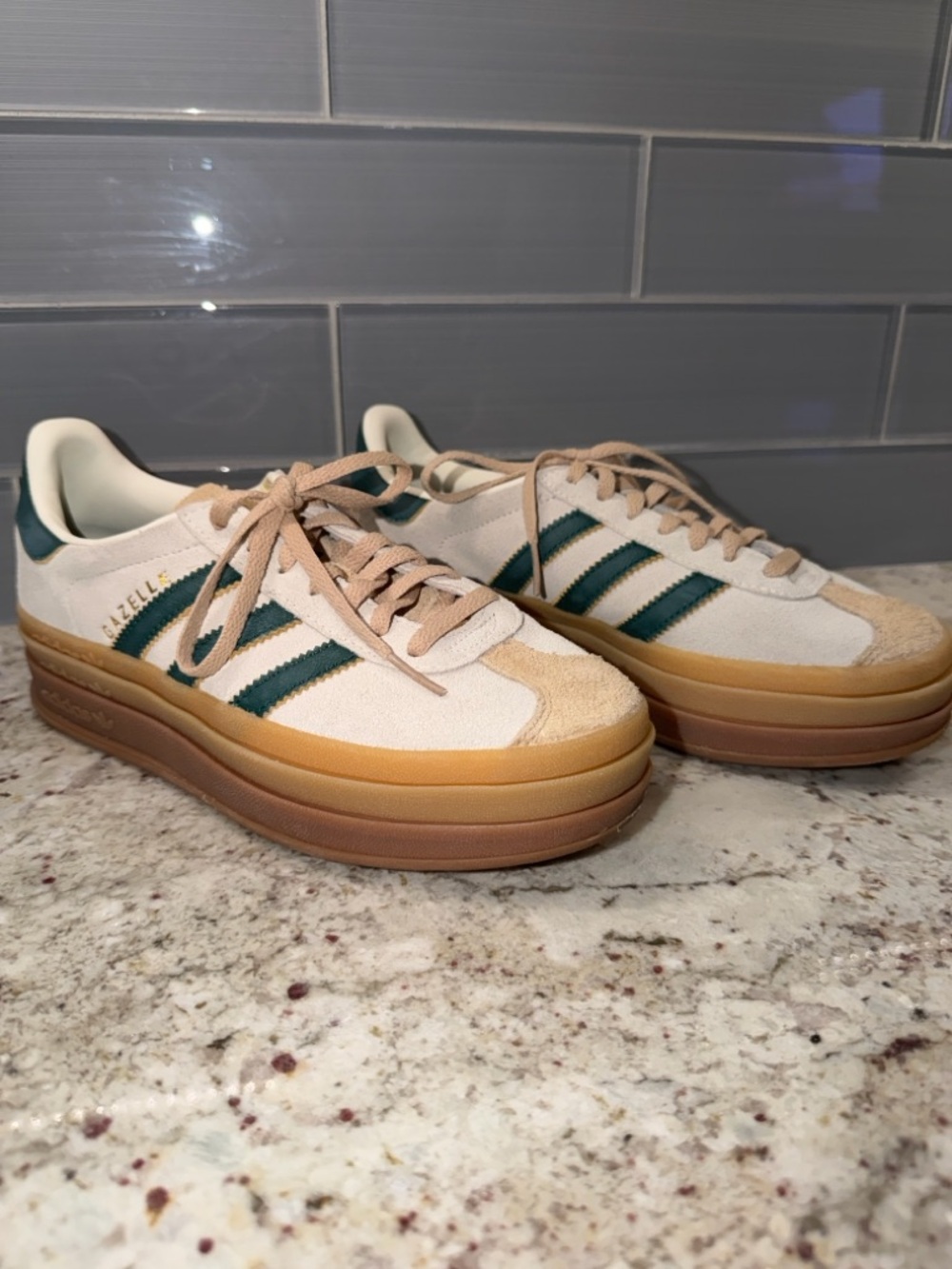Size 6 Adidas Gazelle Platform Sneakers - Picture 4 of 8